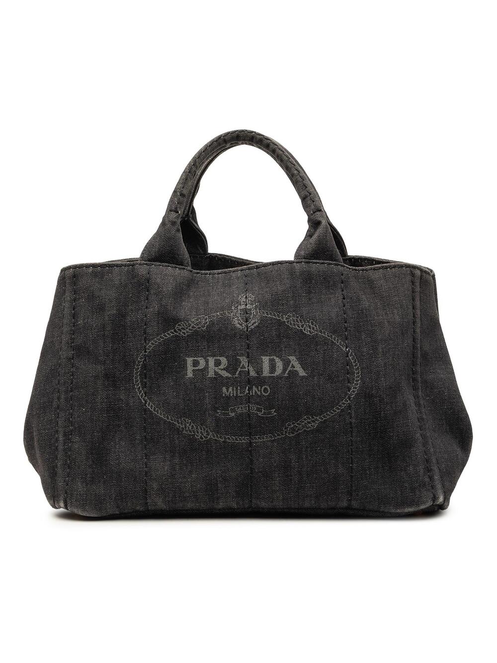 Prada Denim Canapa Logo Satchel Pre- #276716P60B